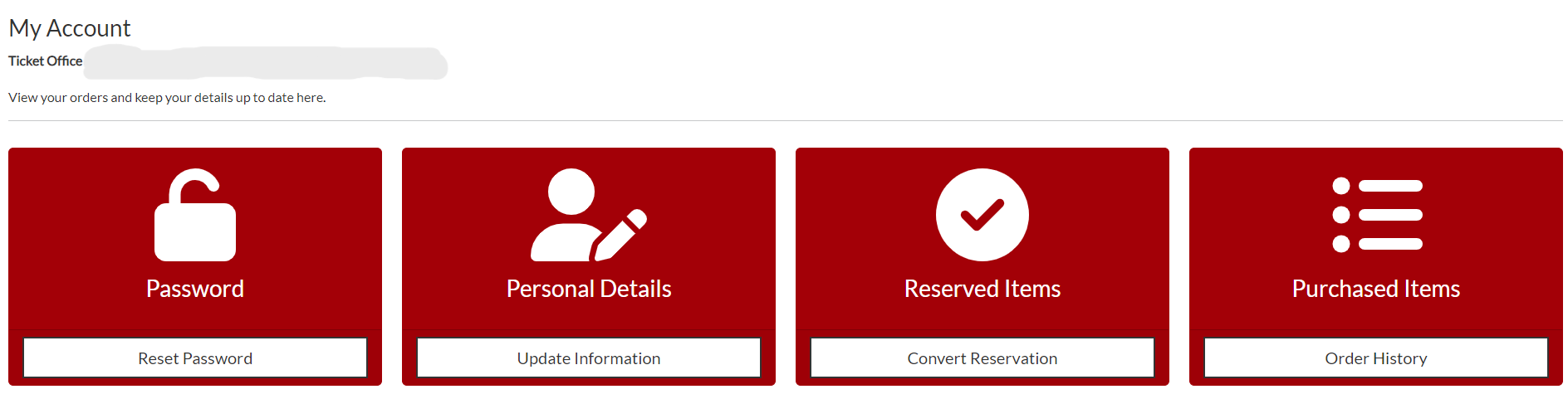 Select ‘Convert Reservation’ under the Reserved Items option.