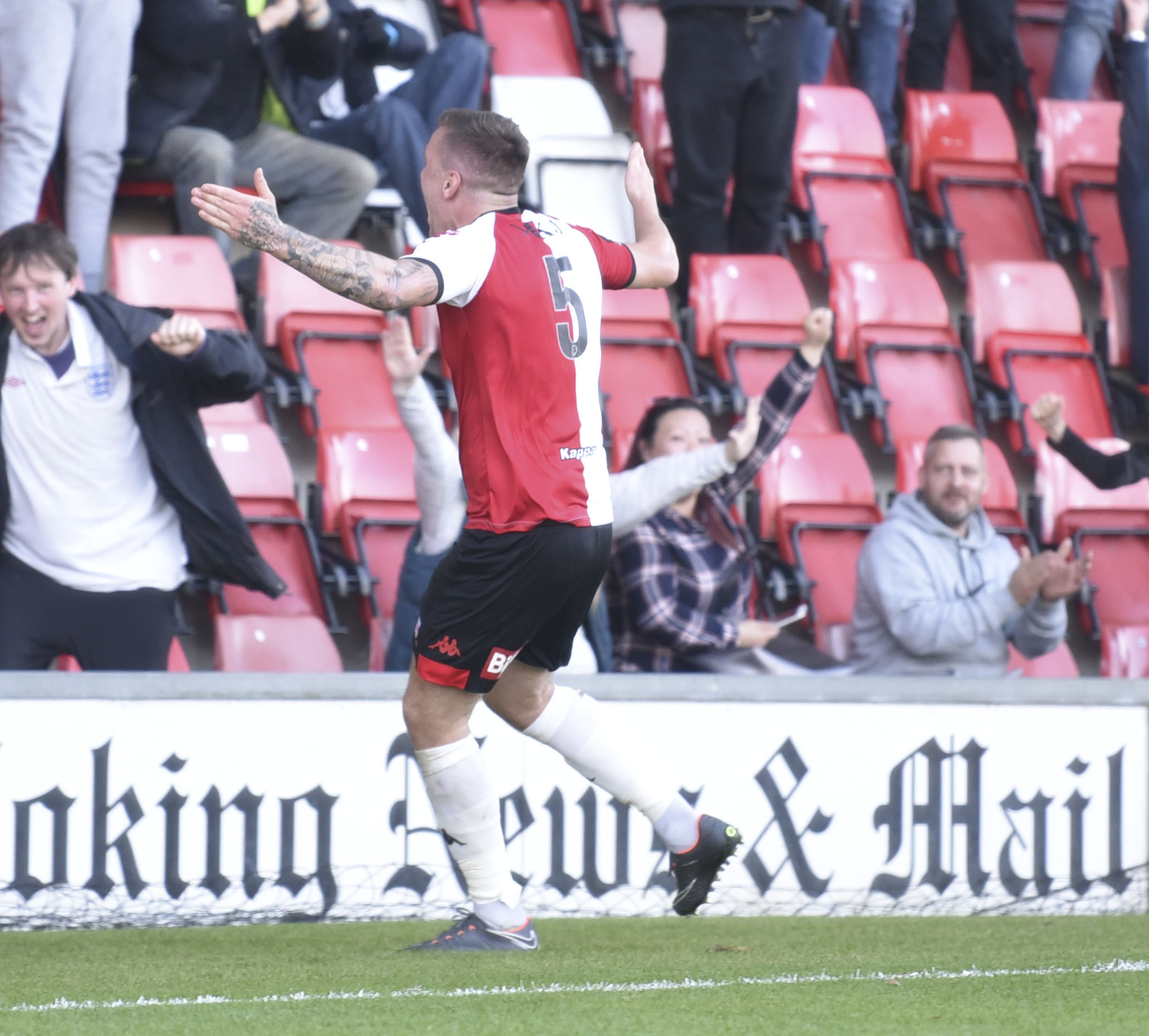 Gerring's first Woking goal sent the Cards to the first round